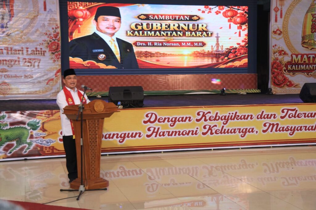 Hadiri Harlah Nabi Kongzi 2577, Gubernur Kalbar Ajak Perkuat Toleransi dan Persaudaraan