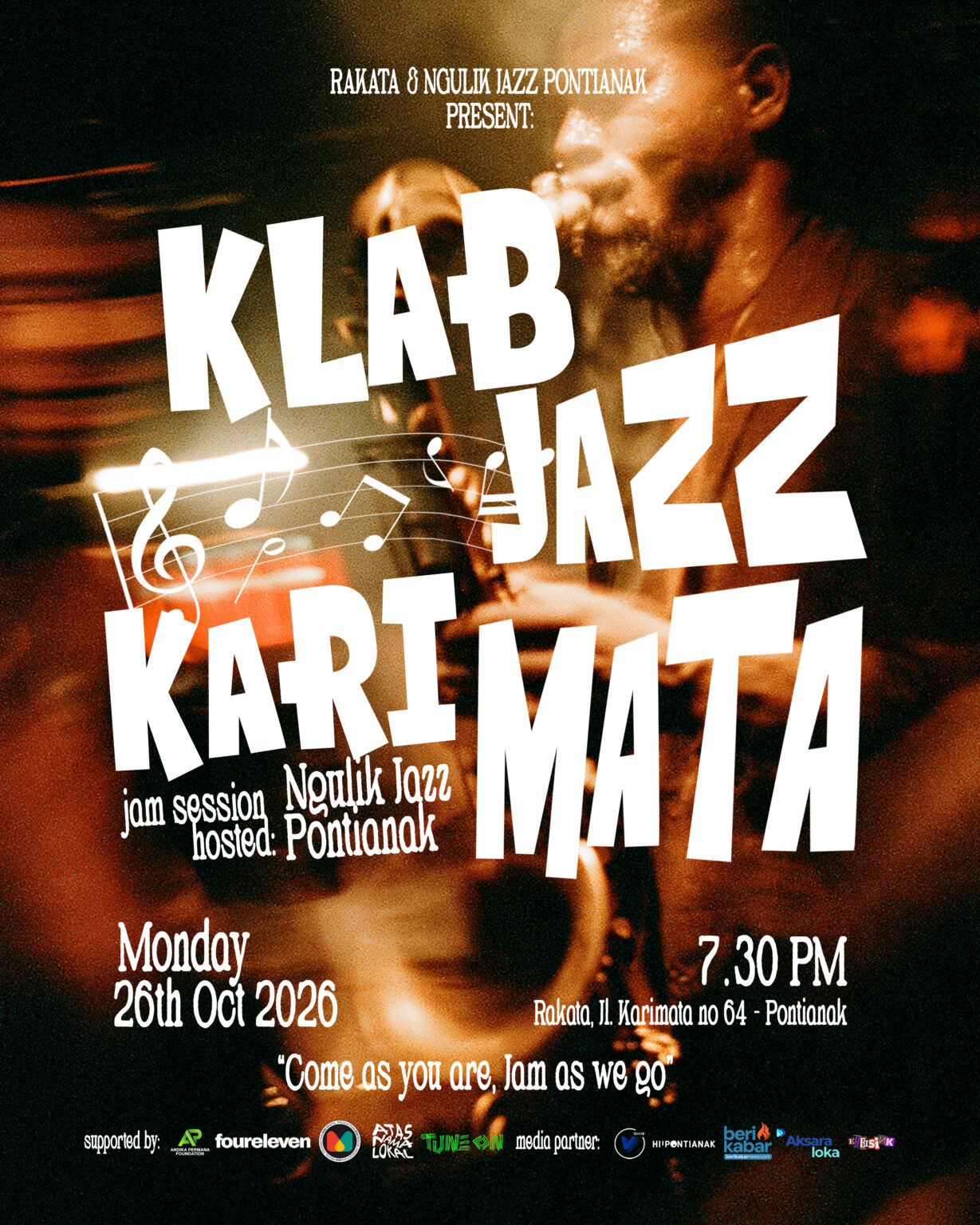 Klab Jazz Karimata Gelar Sesi Jam Session Bersama Musisi Lokal Pontianak