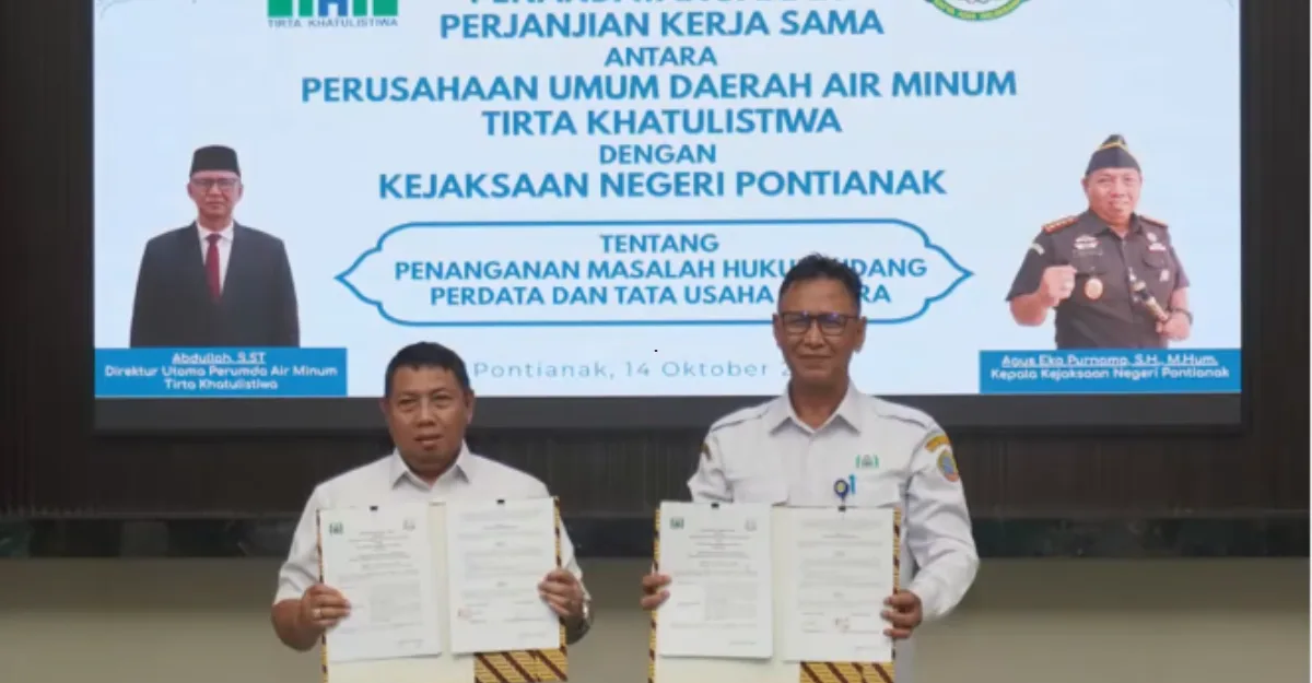 PDAM Pontianak dan Kejari Kerja Sama Tangani Masalah Hukum