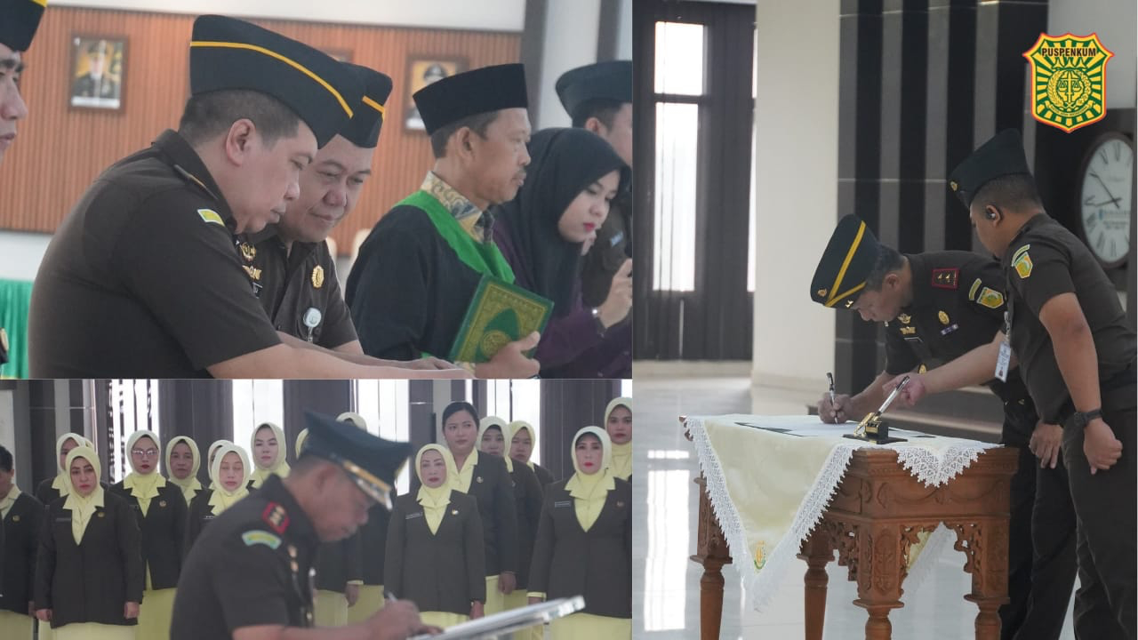 Lantik Efrivel Sebagai Kajari Sambas, Kajati Kalbar Tekankan Penegakan Hukum Wilayah Perbatasan