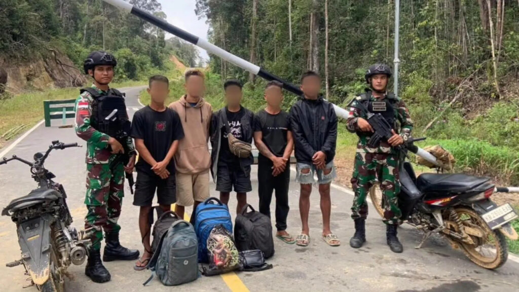 Coba Masuk Malaysia Lewat Jalur Tikus Tanpa Dokumen, 5 Calon Pekerja Migran Ditangkap di Sintang
