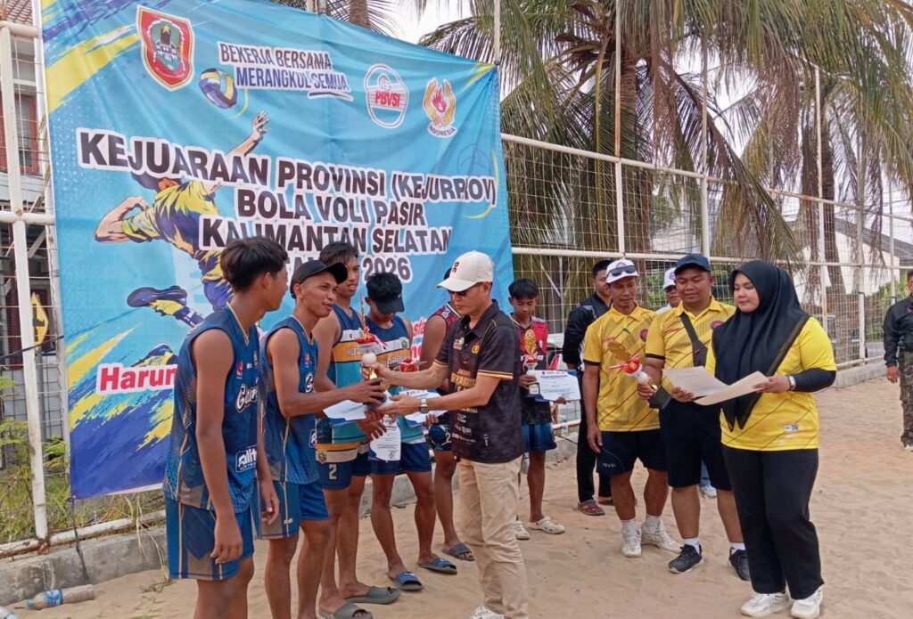 Tapin dan Kotabaru Berbagi Gelar Juara Kejurprov Voli Pasir Kalsel 2026