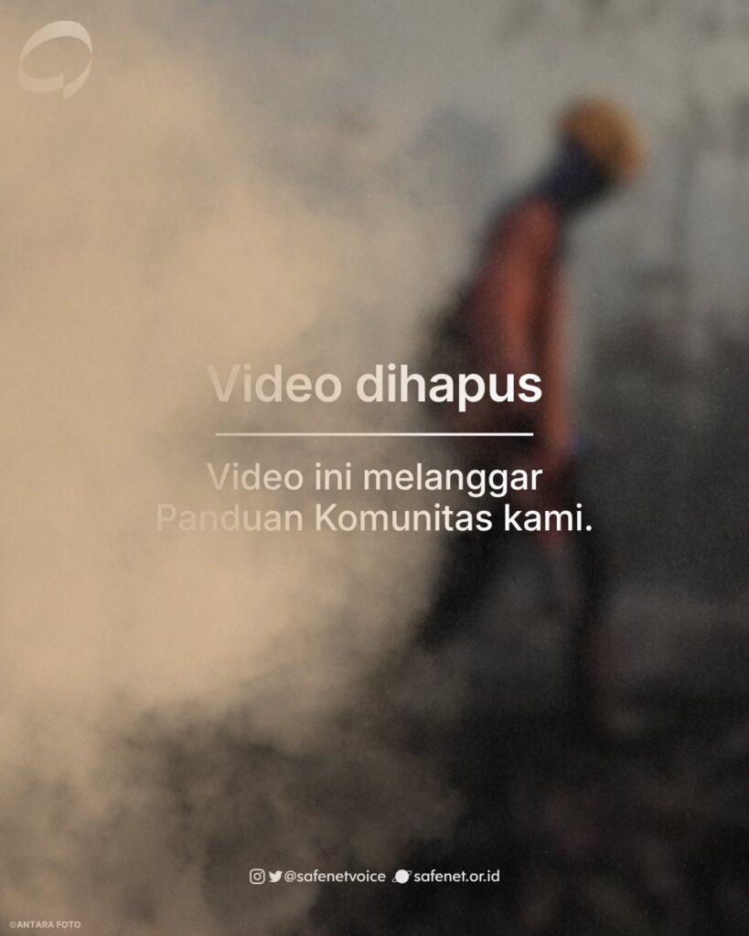 Safenet Kecam Pembatasan Konten Kritik Karhutla di Media Sosial