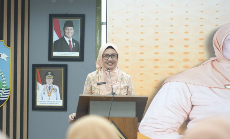 Ketua Dharma Wanita Persatuan Provinsi Kalimantan Utara, Hj. Sipta Meylina Denny Harianto, saat memberikan sambutan dalam seminar kesehatan.