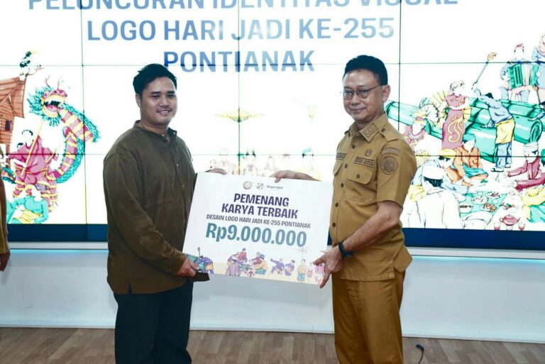 "Pemkot Pontianak resmi luncurkan logo Hari Jadi ke-255 bertema "Tangguh Bersahabat"; Wali Kota Edi Kamtono tegaskan simbol ketangguhan hadapi bencana dan ikatan toleransi."